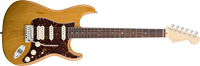 Fender American Deluxe Strat® HSS, Rosewood Fretboard, Amber