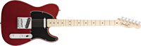 Fender American Deluxe Tele® Ash, Maple Fretboard, Wine Transparent